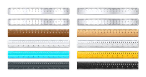Rulers (plastic, metal)